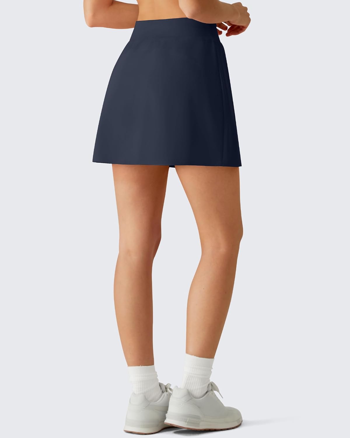 G4Free Lightweight Tennis Skirts for Women - 15" Athletic Yoga Wasit Skirt Casual Golf Skorts Inner Shorts with 2 Pockets
