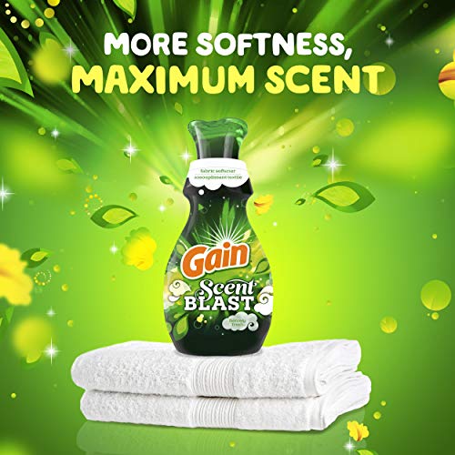 Gain Scent Blast Liquid Fabric Softener, Fiercely Fresh, 32 Fl Oz 48 Loads #TOP6