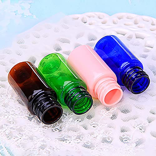 FSSTUD 12 Stück 10ml Mini Lotion Pump Flaschen Leere Nachfüllbare Kosmetikflaschen Creme Lotion Spender Reise Foundation Behälter Make-up Proben Fläschchen Behälter Transparent