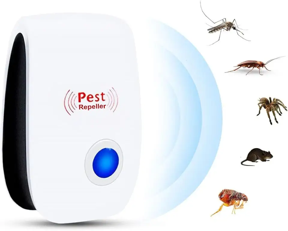 Repelente Ultrassônico Eletrônico Espanta Mosquitos Ratos Baratas Aranhas Formiga Moscas Insetos Seguro para Pets Humanos e Plantas Aparelho Elétrico Premium eTizzaShop