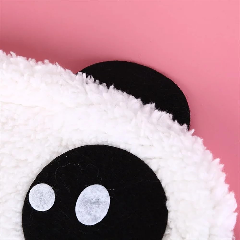Mascherina per occhi con panda in stile cartone animato, in cotone, per dormire, 3 stili (PR, 4 pezzi)