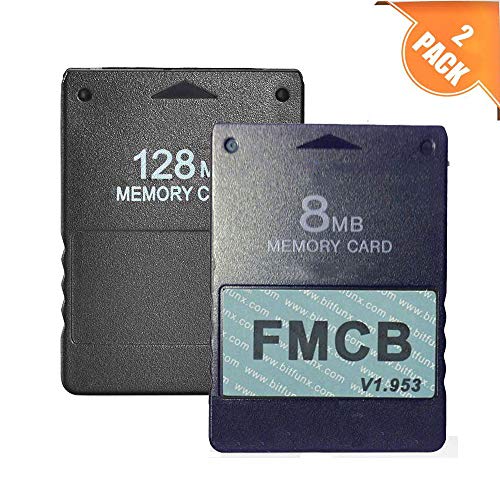 Braylin FreeMcBoot 1.953 8MB Memory Card and 128MB Memory Card for Sony Playstation