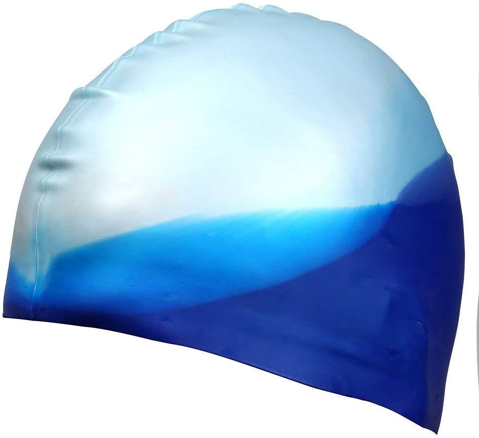 DreamslinkSwim Cap, Comfortable Solid Silicone Swim Caps Fit for Long Hair and Short Hair, Swimming Cap for Men Women Adult Youths