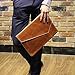 Vintage Pu Leather Clutch A4 Envelope File Bag