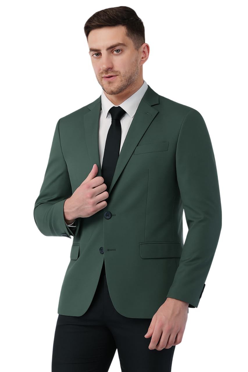 saintx Men's Formal Blazer | Fully Lined | Slim Fit | Professional Jacket | Premium Business Formal Suit | Office | Wedding | All Purpose-picture-29
