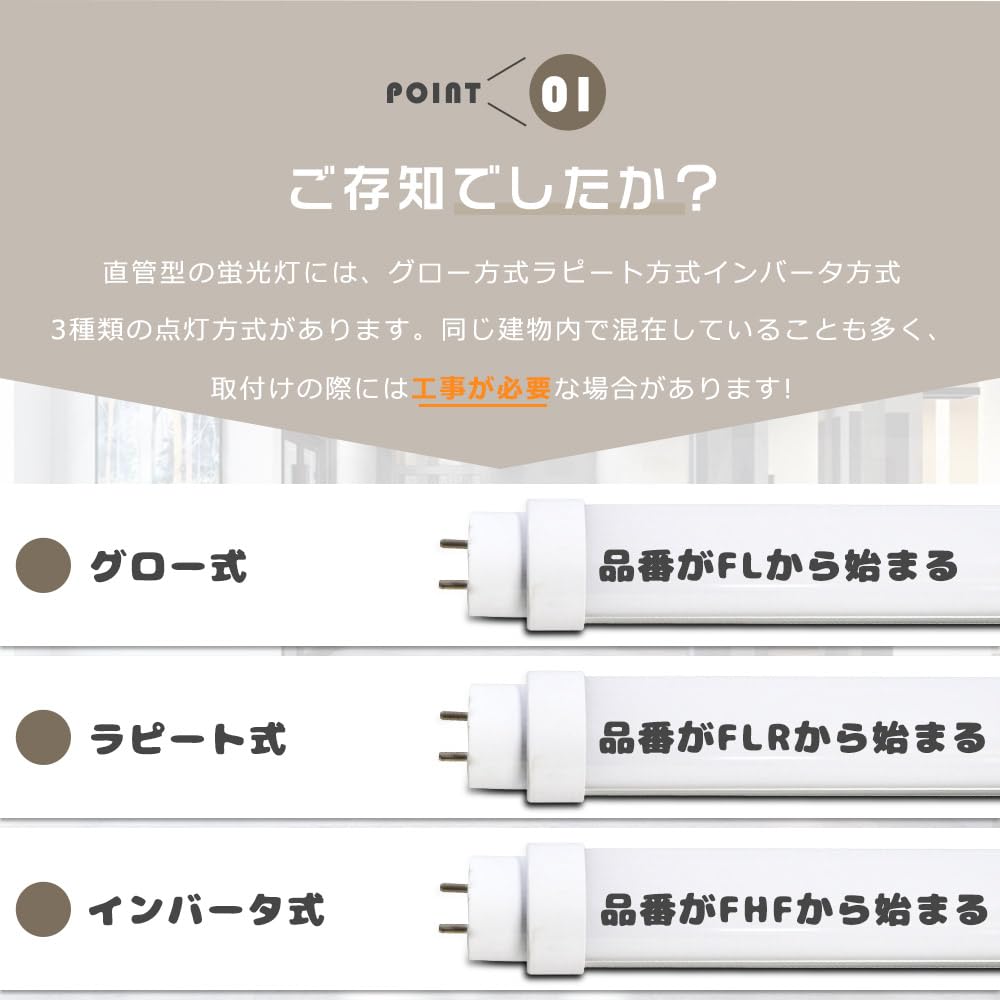 Amazon | ≪1本～50本≫LED直管蛍光灯 LED直管ランプ 30形 LED蛍光灯