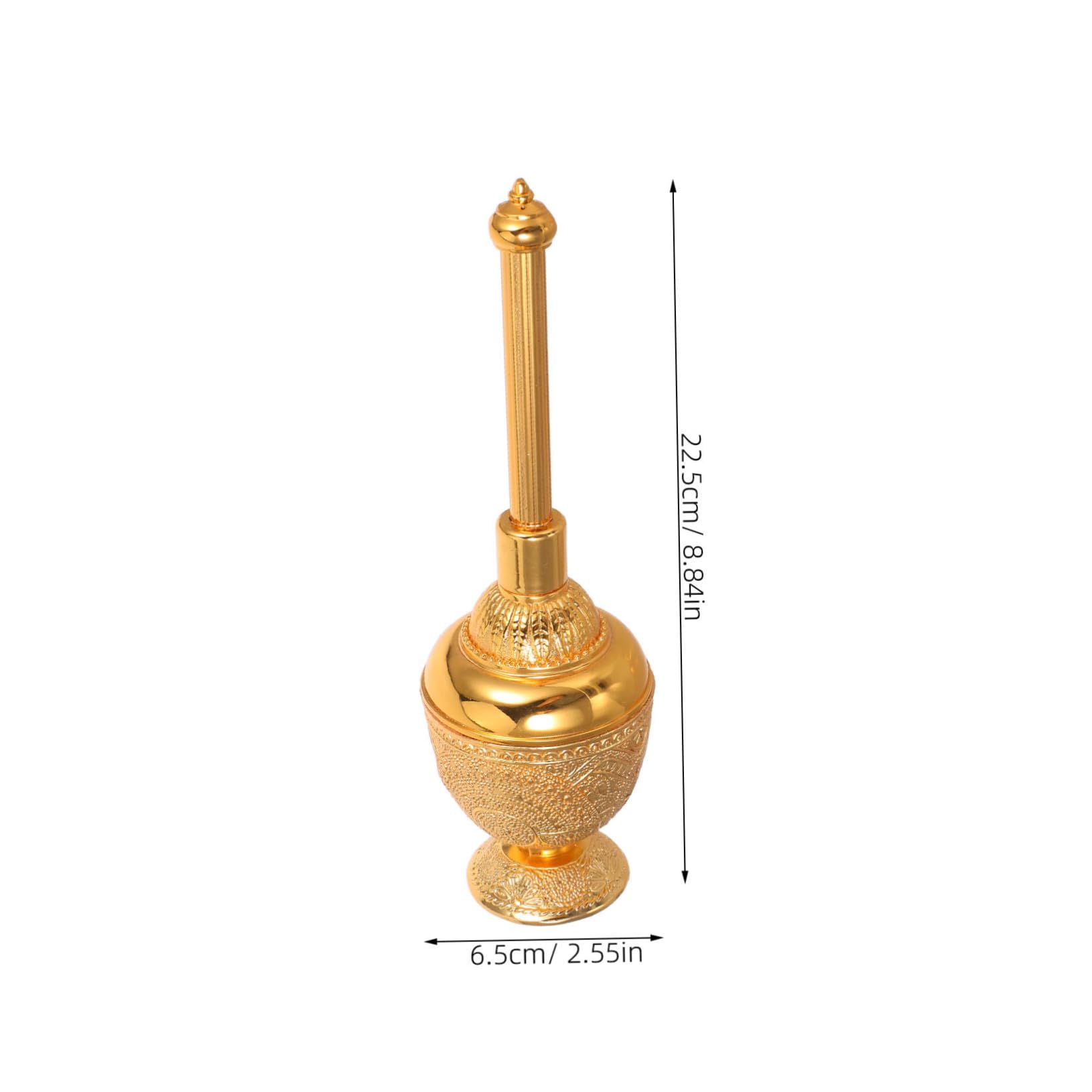 VALICLUD Bottiglia Acqua Santa Decorativa con Tappo Contenitore Sacro Compatto con Eleganti Motivi Europei Vaso per Acqua Santa Cattolica per Casa Ufficio e Cerimonie