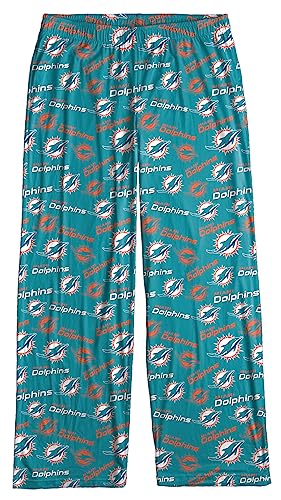 FOCO Miami Dolphins Women's Scatter Pattern Pajama Lounge Multi Color Pants