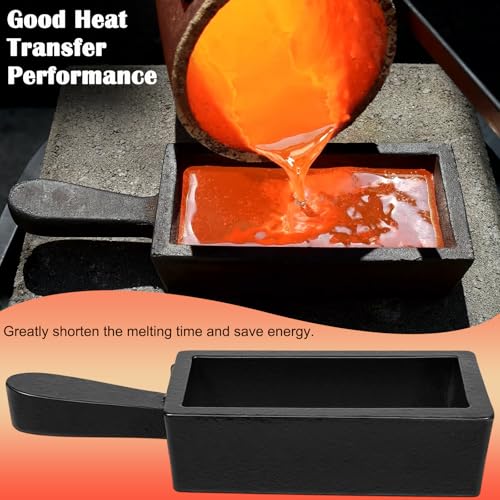 image for Bonbo 100 oz Troy Ounce Gold Bar Loaf Cast Iron Ingot Mold Perfect for
