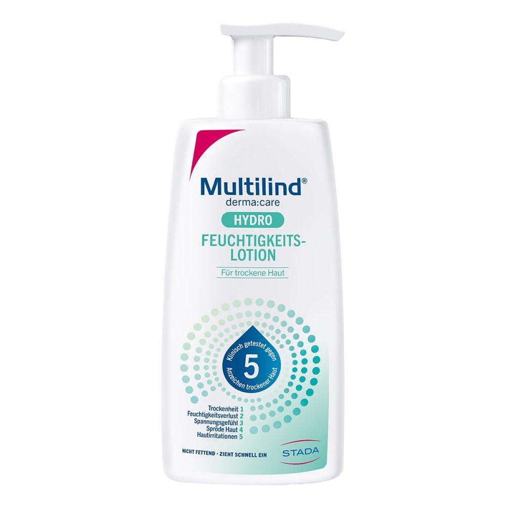 Multilind derma care Hydro Feuchtigkeitslotion für trockene Haut, 250 ml Lotion