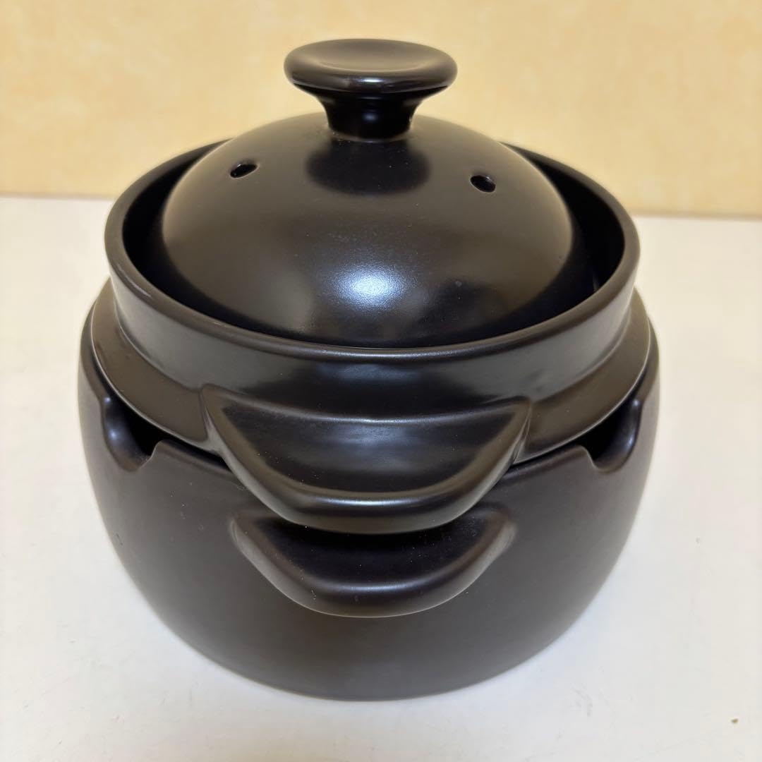 Amazon | クリヤマ 黒楽 かまどご飯釜 大 WA-030 | ノーブランド品