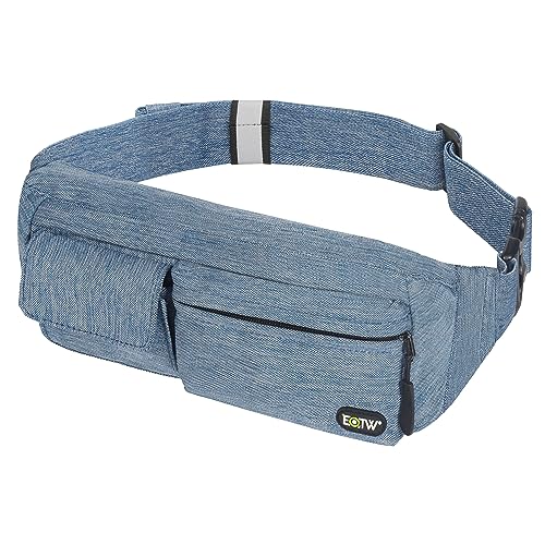 EOTW Waist Pocket Travel Pouch Sports Phone Holder Travel Pocket Fanny Pack Running Belt Waist Pack Money Belt Pocket for iPhone 6 6S Plus 5S, Galaxy S4 S5 S6 S7 Edge, Note 5 4 3, LG G3 G4 G5-Blue