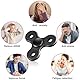 SCIONE Fidget Spinner Metall Sensory Fidget Toy, Cooler Metall Edelstahl Handspinner Angst Stress Relief Geburtstag Geschenk für Kinder Erwachsene Schwarz Lagerkappen können Demontiert werden Montiert