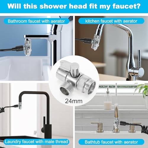 GLIDESMOOTH Acessório de chuveiro de cachorro, suprimentos de banho para cães, acessório de mangueir