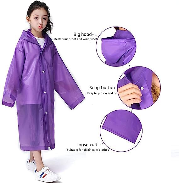 Image of VKG Boys & Girls 100% waterproof Unisex Rainwear /Raincoat for kids PO1