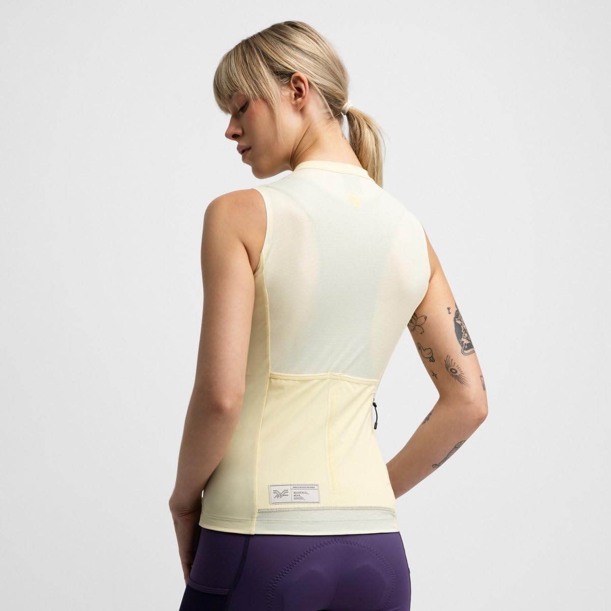 SIROKO Maillot de Gravel sin Mangas Ciclismo GM4 Strata Light Yellow Amarillo