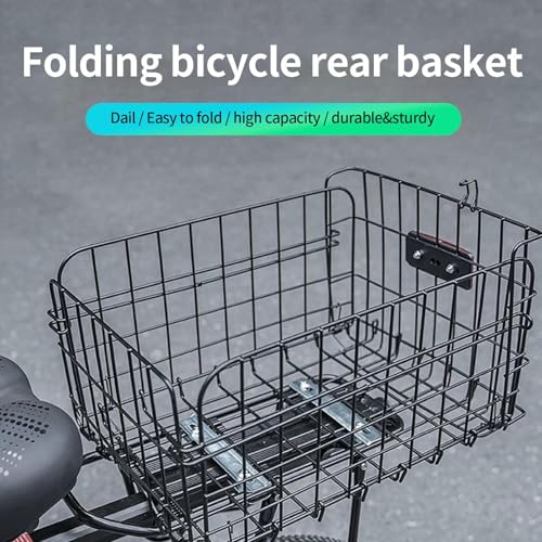 Panier pour vélo arrière pliable grand format pour les courses
