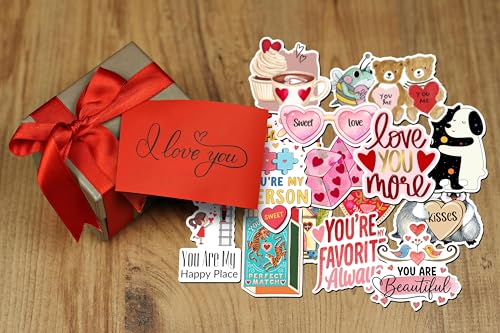 Image of WallDesign Romantic Love Fridge Magnets for Couples (16 Pcs) - Cute Daily Love Message Magnets - Couple Gift for Wife, Husband, Girlfriend & Boyfriend - Anniversary, Marriage & Everyday Surprise