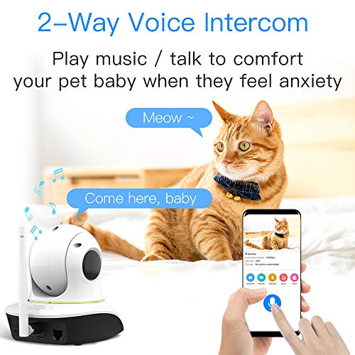 VSTARCAM Pet Camera, Cat Camera with Laser Wireless Dog Camera 1080P Cat Toys, Night Vision Sound Motion Alerts, APP… - Image 5