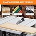 Table Saw 10 Inch, 15 Amp 5000RPM Powerful Tablesaw With Stand & Protective Cover, 36 X 25 Inch Tabletop Saw 90° Cross Cut & 0-45° Bevel Cut, Adjustable Depth, for Woodworking