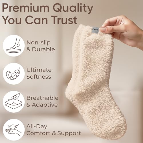 Plüsch Gift for Women – Ultra-Soft Cozy Cloud Socks in Kraft Envelope – Thoughtful Self-Care, Unique Birthday Gifts for Women3