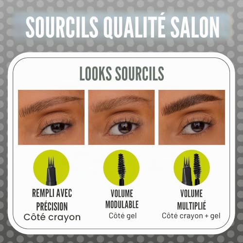 MAYBELLINE NEW YORK Brow Inserts stylo sourcils avec brosse 2 en 1 teinte 4.5 Ash 1.25 ml - vue 10
