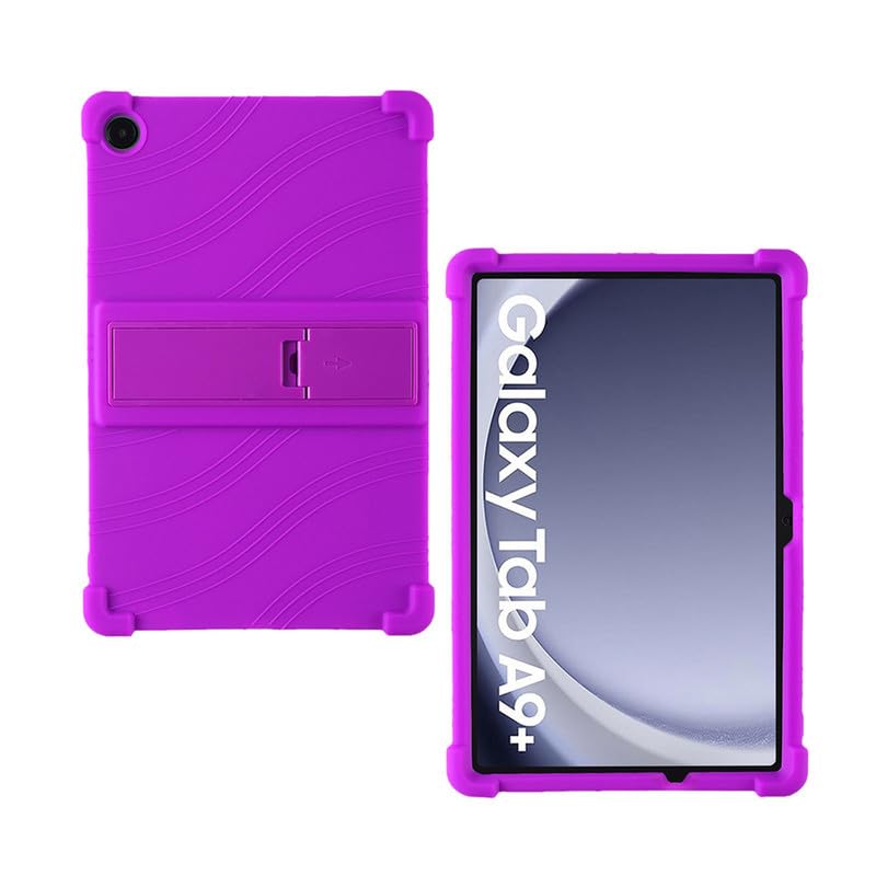 ORANXIN Funda para Samsung Galaxy Tab A9+ Silicona Ajustable Soporte Cáscara de Goma Protector...
