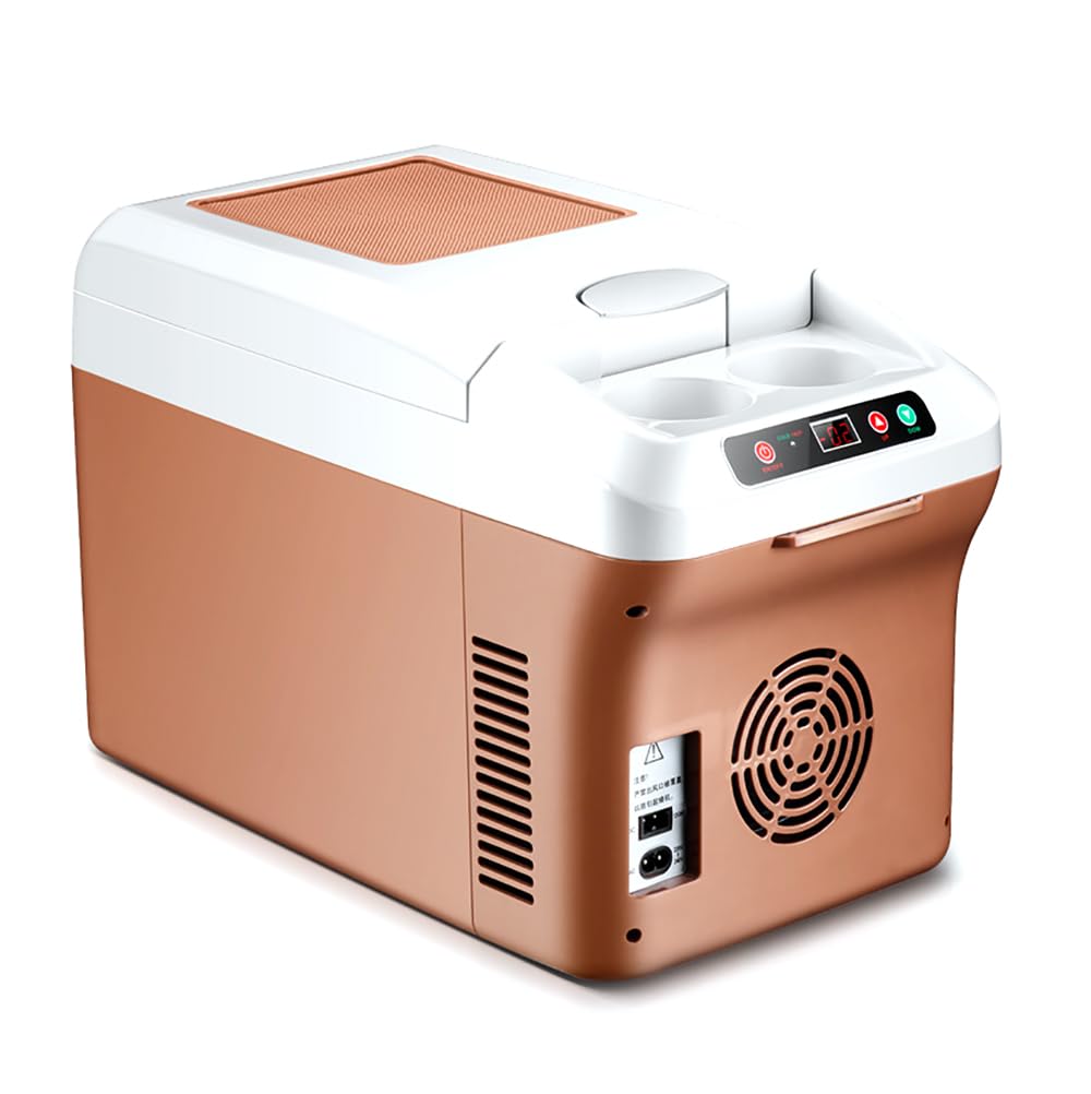 TsoLay Mini Nevera 15L, Congelador Pequeño Portátil Refrigerado con Correa para Nevera De Coche Y Bajo Consumo De Energía, para Viajes, Al Aire Libre, Picnic, Playa