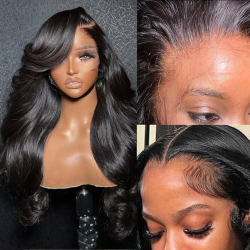 WOWANGEL 180% 13x6 HD Lace Front Wig Human Hair Body Wave 18 inch