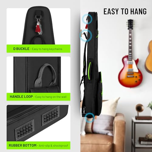 CAHAYA 0.47in Padded Electric Guitar Bag