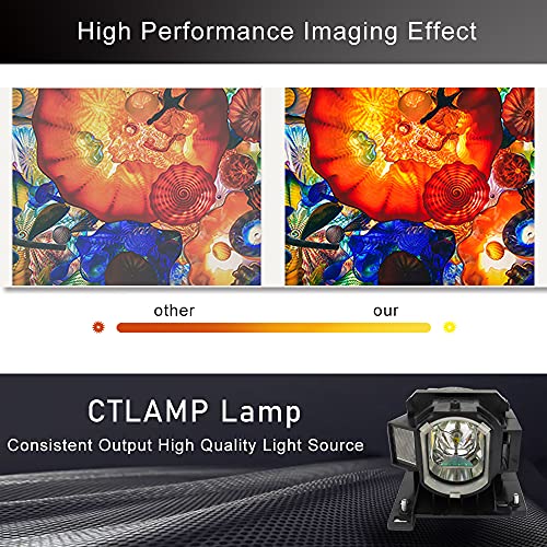 Lámpara para proyector CTLAMP modelo 78-6972-0008-3-M miniatura 5