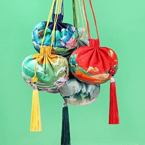 12 Bolsas Chinas de Brocado de Seda 12PCS Seda miniatura 7