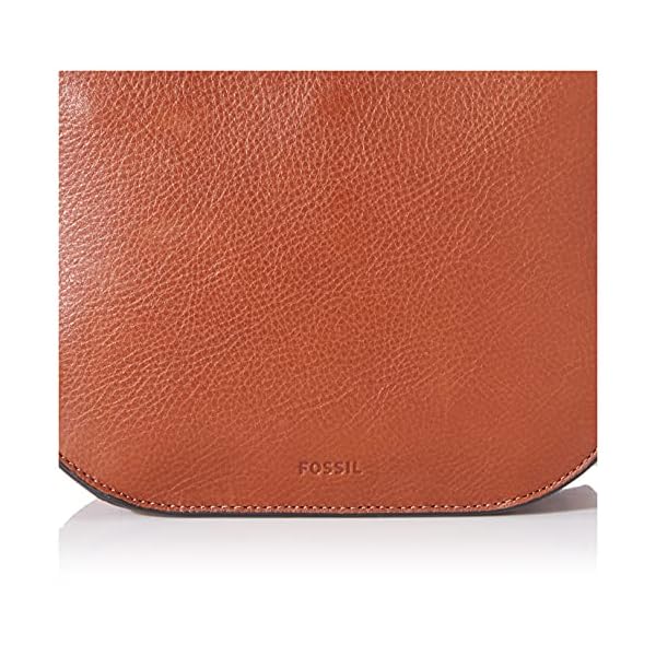 Fossil-Womens-Wiley-Leather-Saddle-Bag-Crossbody-Purse-Handbag Fossil womens Crossbody, Brown, 8.75 L x 3.5 W 7 US