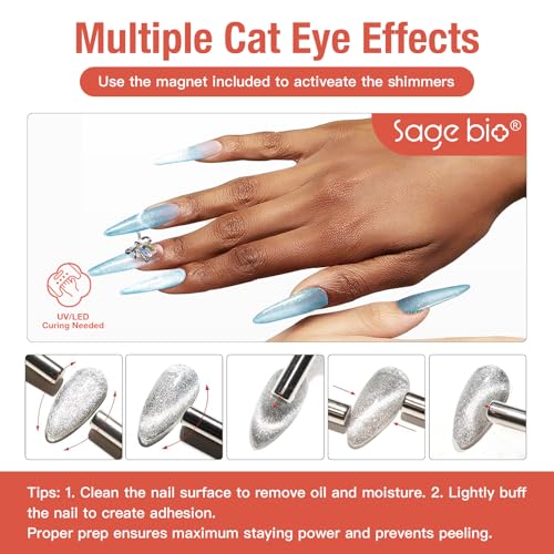Esmalte de uñas en gel Cat Eye 15ml Sky Pulse miniatura 6