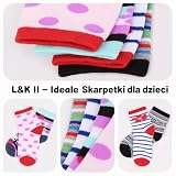 Libella 10/12 szt. dziecięce skarpetki do sneakersów dla dzieci, kolorowe 2108VA, 12-2803, 31-34