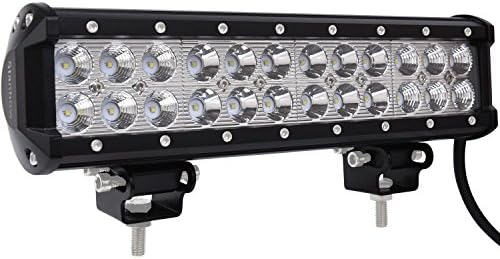 Stanbow Led Light Bar 72W 12 Inch LED Lights Flood spot Combo LED Off Road Lights Mounting Brackets Driving Lights LED Fog Jeep Boat Lighting Waterproof for Bike Van Camper Wagon ATV SUV
