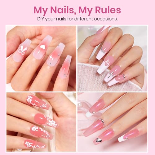 Image of Beetles Gel Nail Tips Etch-X- Coffin Long, 384pcs 12 Sizes Pre-Etched | Half Matte Full Cover Soft Gel Nail Tips, Press on False Nail Extension Acrylic Fake Nails, Easy DIY Salon Art