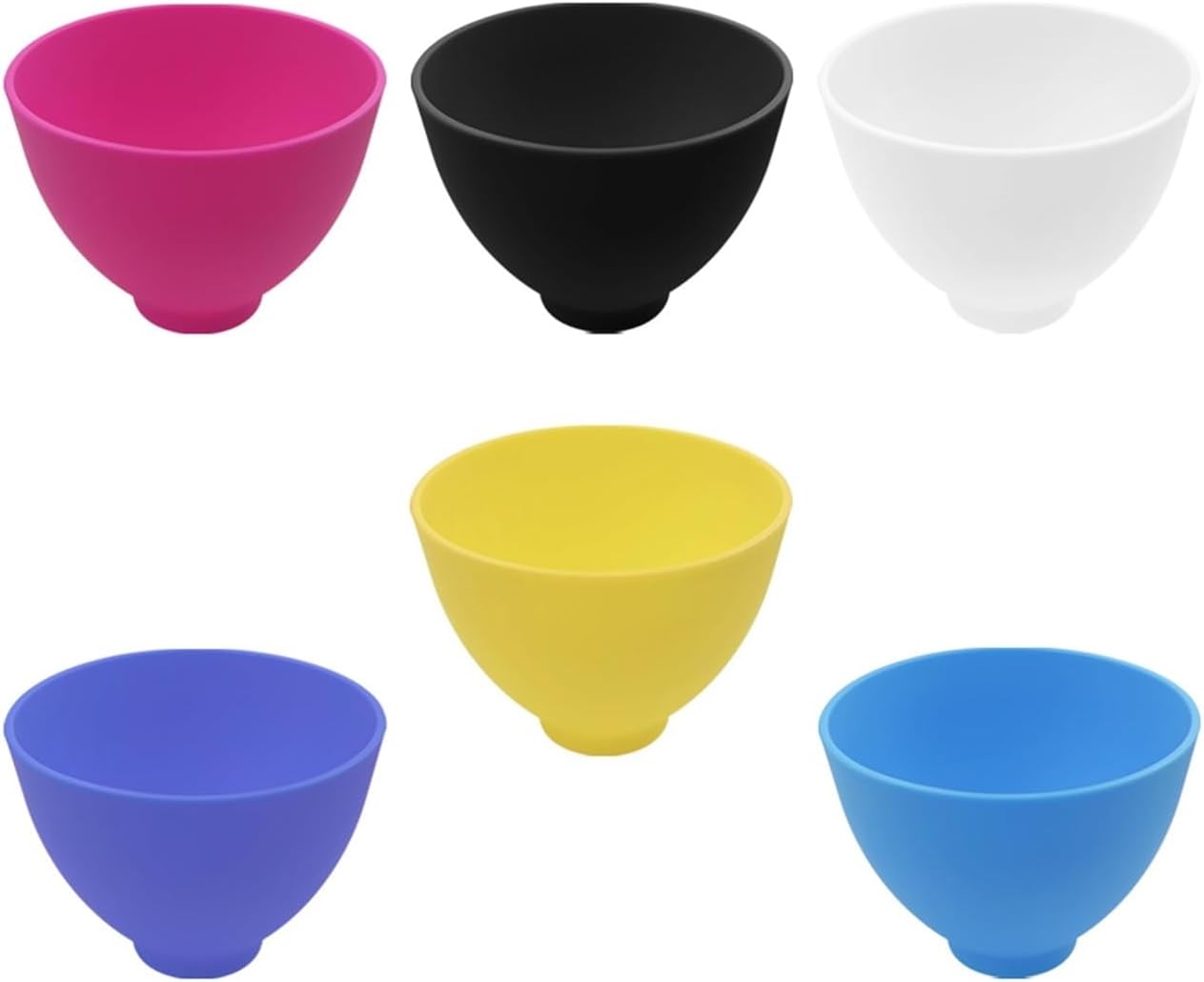 Dental Rubber Mixing Bowl 1Pcs Colored Dental Plaster Mixing Bowl Silicone Cup Flexible Rubber Lab Hygiene Tools(Black)