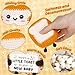 Glydein Funny Crochet Toast, Cute for Girls Boys, Little Positive Smile Gift for New Babies, Ideal Baby Shower Pregnancy Keepsake Favors Decorations for Mom Dad to Be