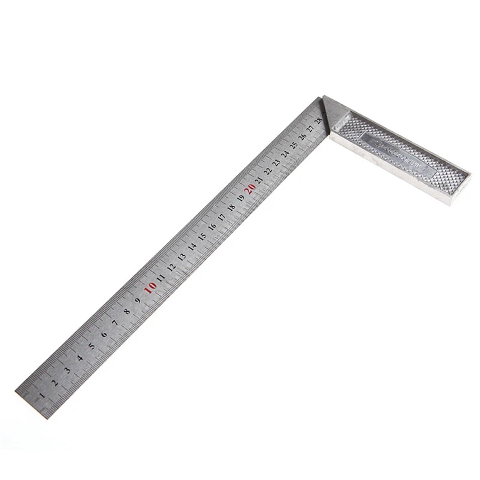 Stainless steel ruler Portable 1Pc 30cm Stainless Steel Right Measuring Angle Square Ruler