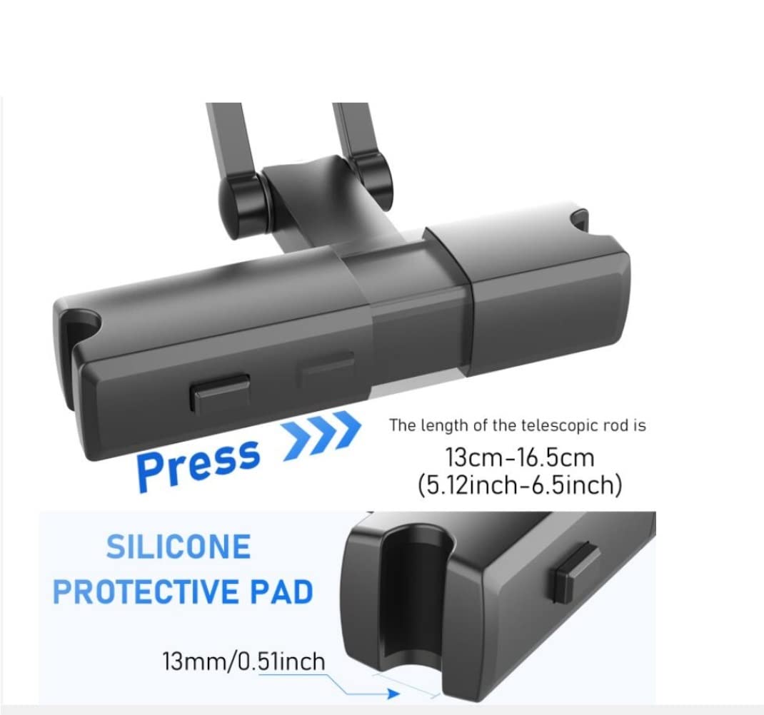 Soporte Móvil Coche Porta Movil Coche Soporte de teléfono para coche Soporte de tableta de coche extensible Soporte de teléfono de ajuste de 360 ​​​​grados Ajuste universal para dispositivos de 5.5-12