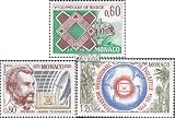 Prophila Collection Mónaco 1220,1221,1222 (Completa.edición.) Usado 1976 Puente, teléfono, filatelia (Sellos para los coleccionistas) Juegos/Juguetes