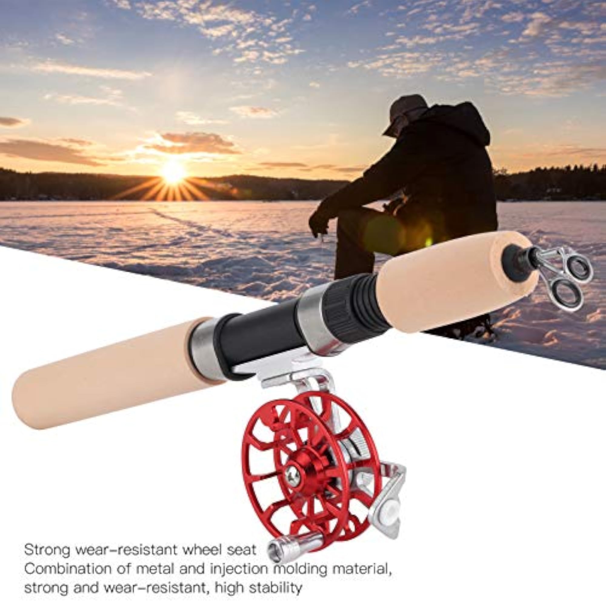 26in Telescopic Fishing Rod with Reel Set