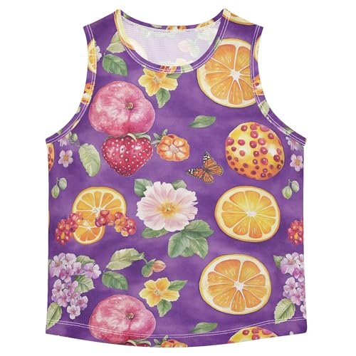 Beauty Cloudberry Fruit Purple Boys Tank Top Sleeveless Toddler Vest Athletic Tops for Biking Jogging Beach 3T