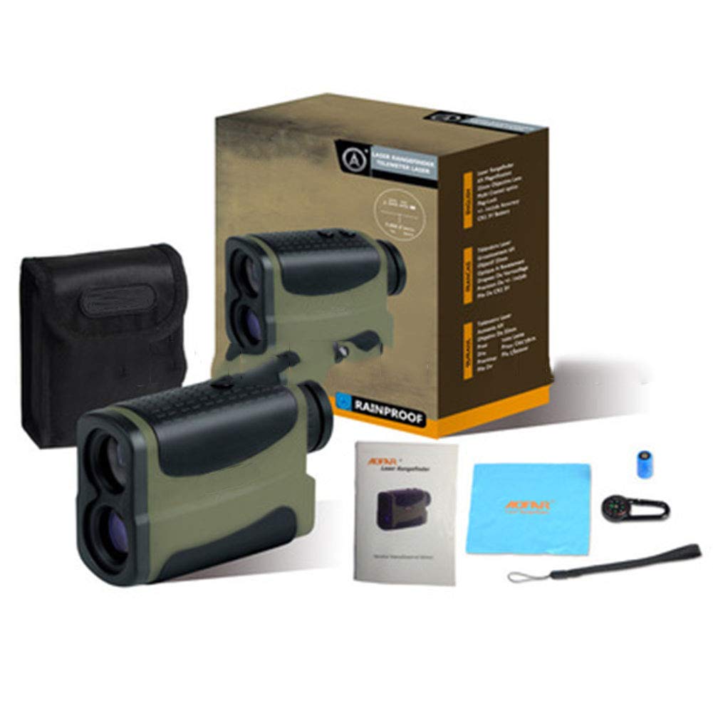 AIZYR Chercheur De Gamme De Golf, Télémétrie Laser Portable Tachymètre -Angle De Mesure De Hauteur De 700M, Armure en Caoutchouc, Peut Être Utilisé pour La Chasse en Plein Air, Escalade