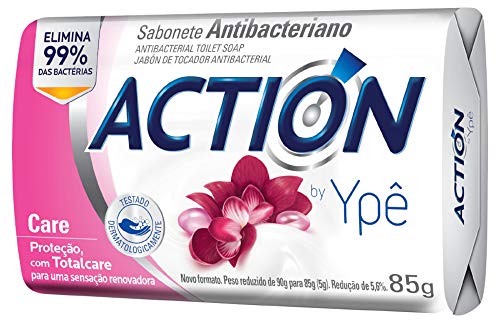 Sabonete Antibac Ypê Action Care 90G, Ypê, Branco