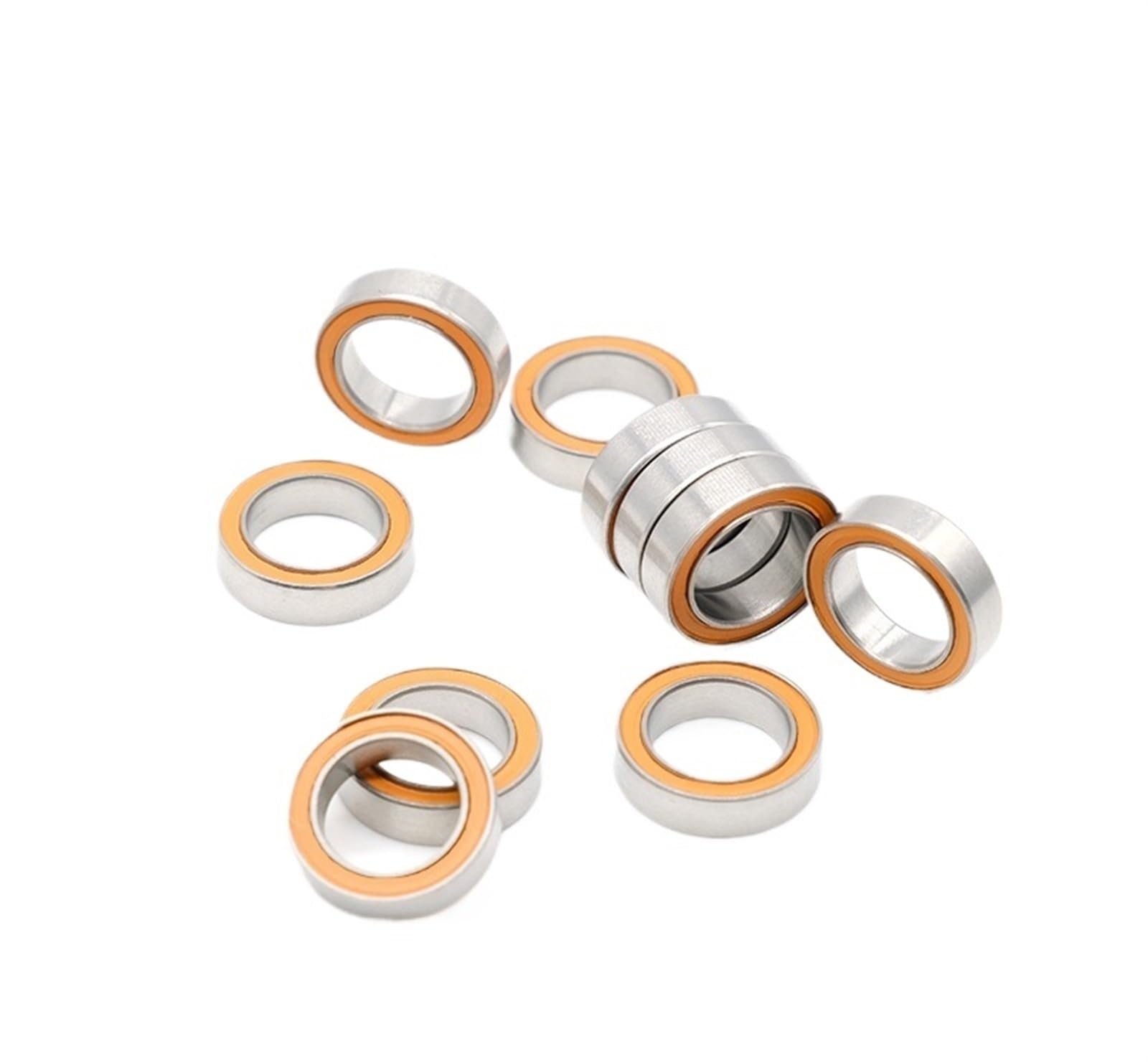 Rodamientos de Bolas en Miniatura con Doble Blinda 10 Uds S6700 2RS CB 10x15x4mm ABEC-7 rodamiento de Bolas de cerámica híbrido de Acero Inoxidable sin Grasa Giro rápido