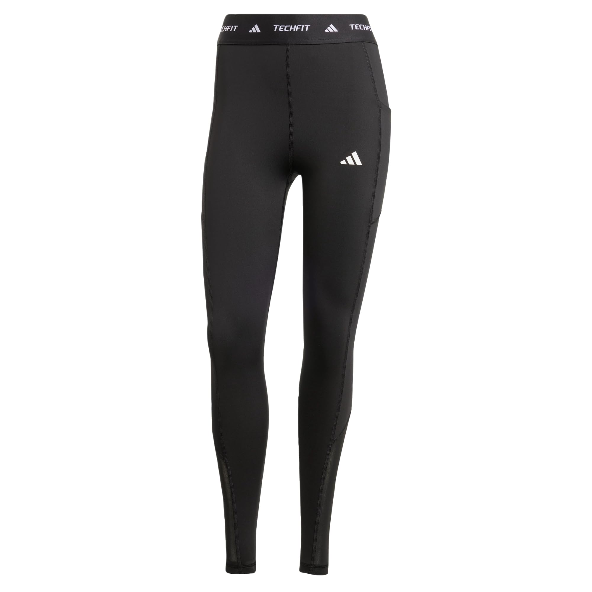 adidas Femme TECHFIT Stash Pocket Full Length Leggings, Black, XXS