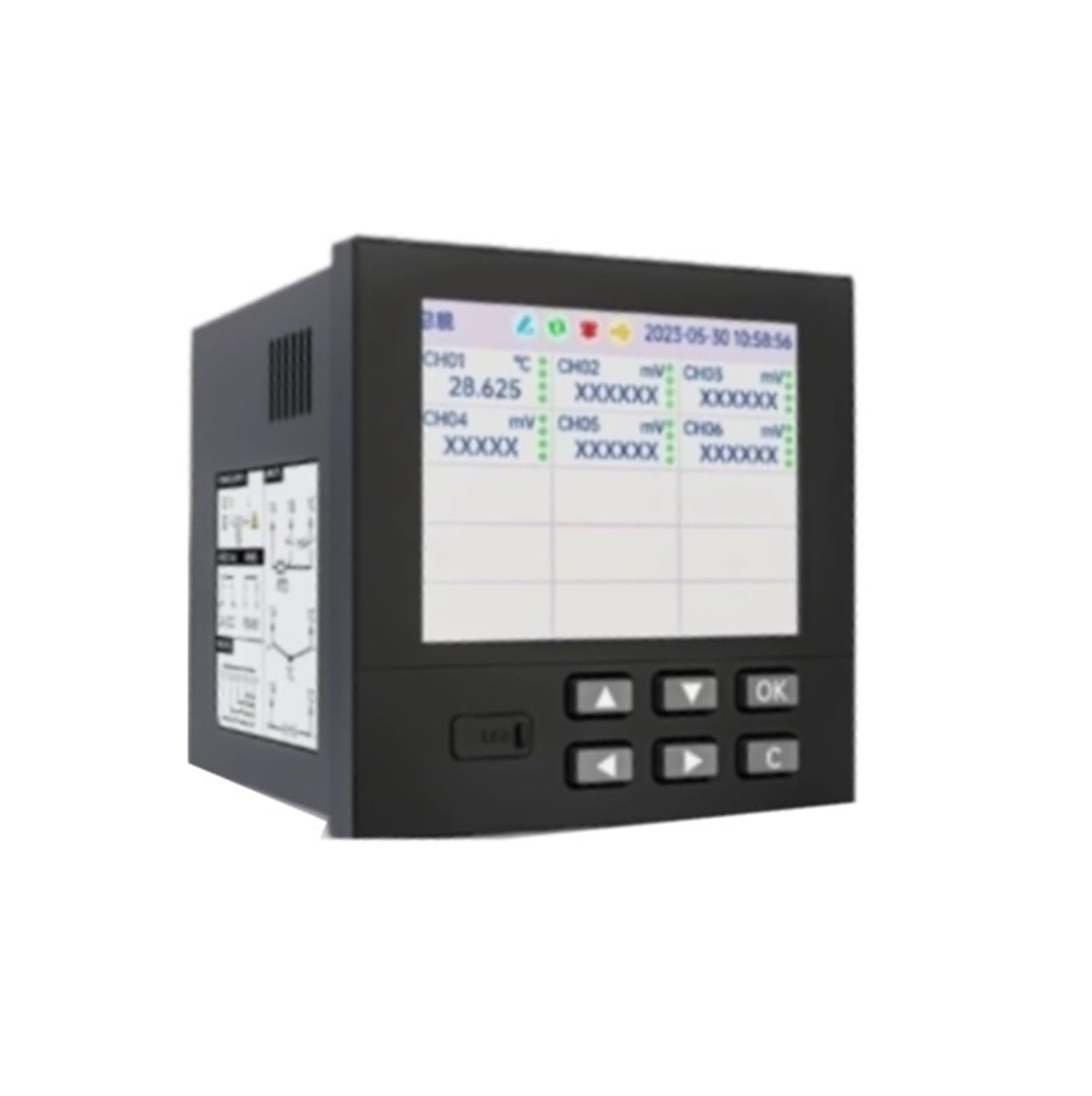 Papierloser Datenlogger, MIK-RN3000 1 Kanal | Datenlogger for Temperatur, Strom, Spannung und Druck in Industriequalität