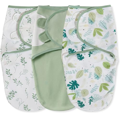Image of 3-Pack Organic Baby Swaddle Sleep Sacks,Nursery Swaddling Blankets,Swaddles for Newborns Infant 0-3 Months